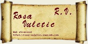 Rosa Vuletić vizit kartica